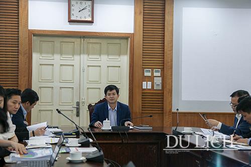 Thứ trưởng Bộ VHTTDL Lê Quang Tùng phát biểu tại buổi làm việc